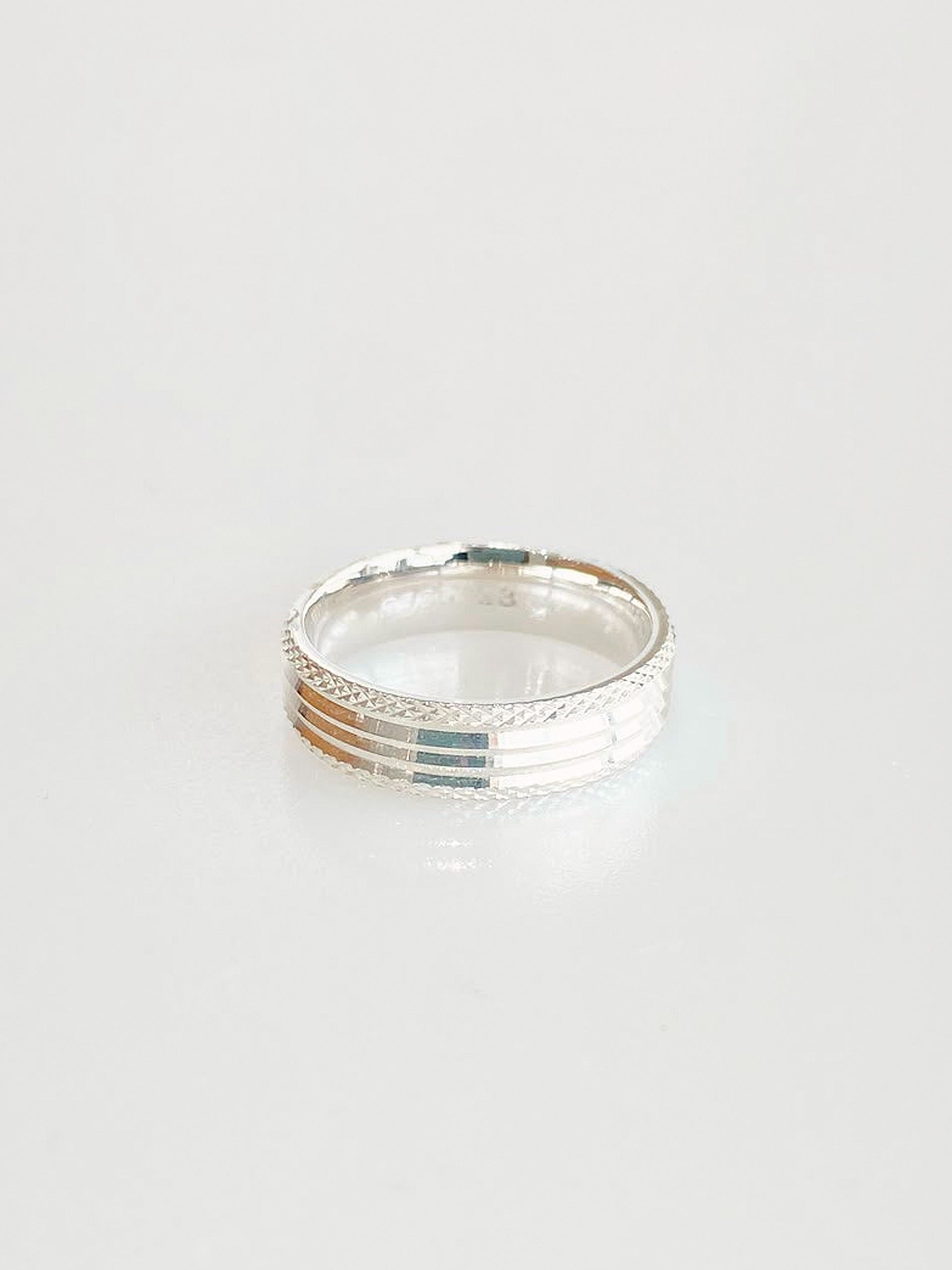 Shiny Pavé Band Ring - front view
