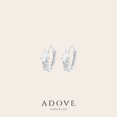 Tyan Marquise Huggie Earrings - front view