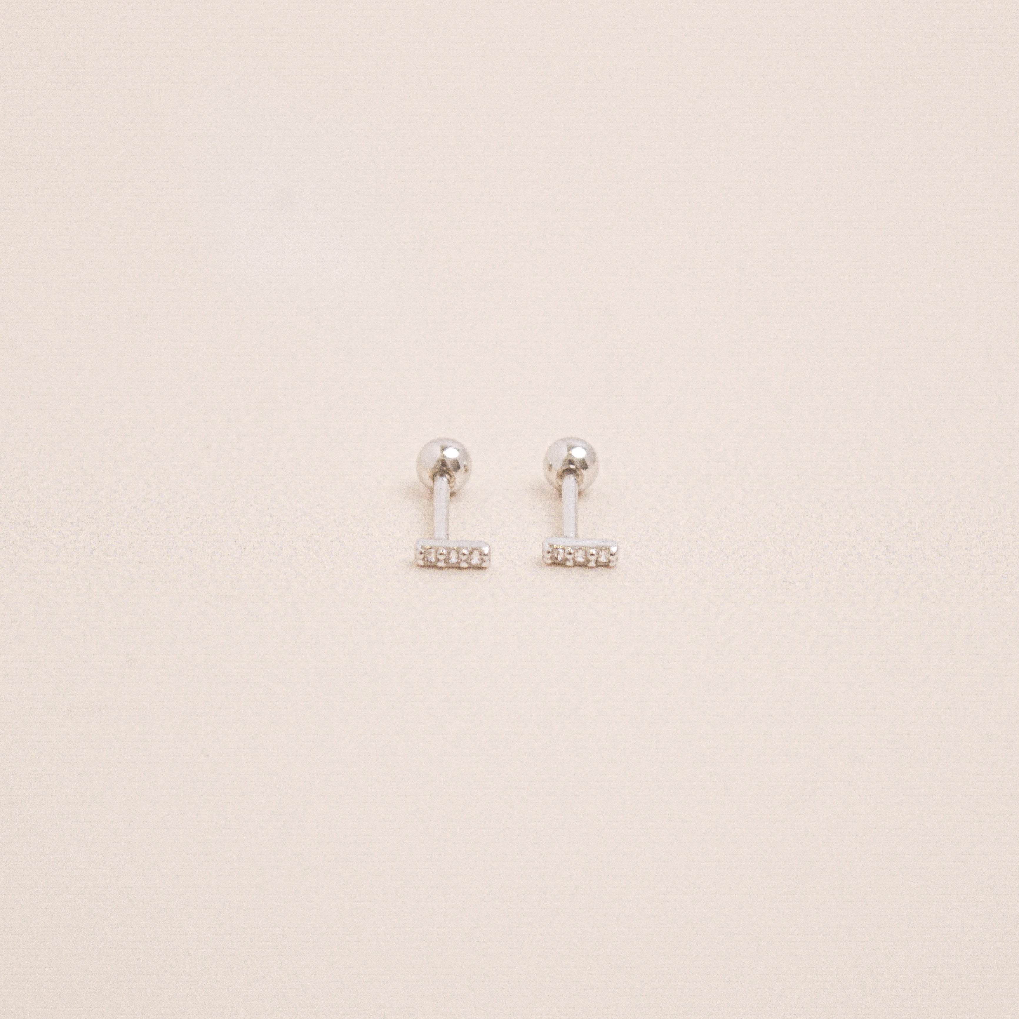 Mini Rigel Barbell Earrings