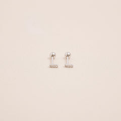 Mini Rigel Barbell Earrings