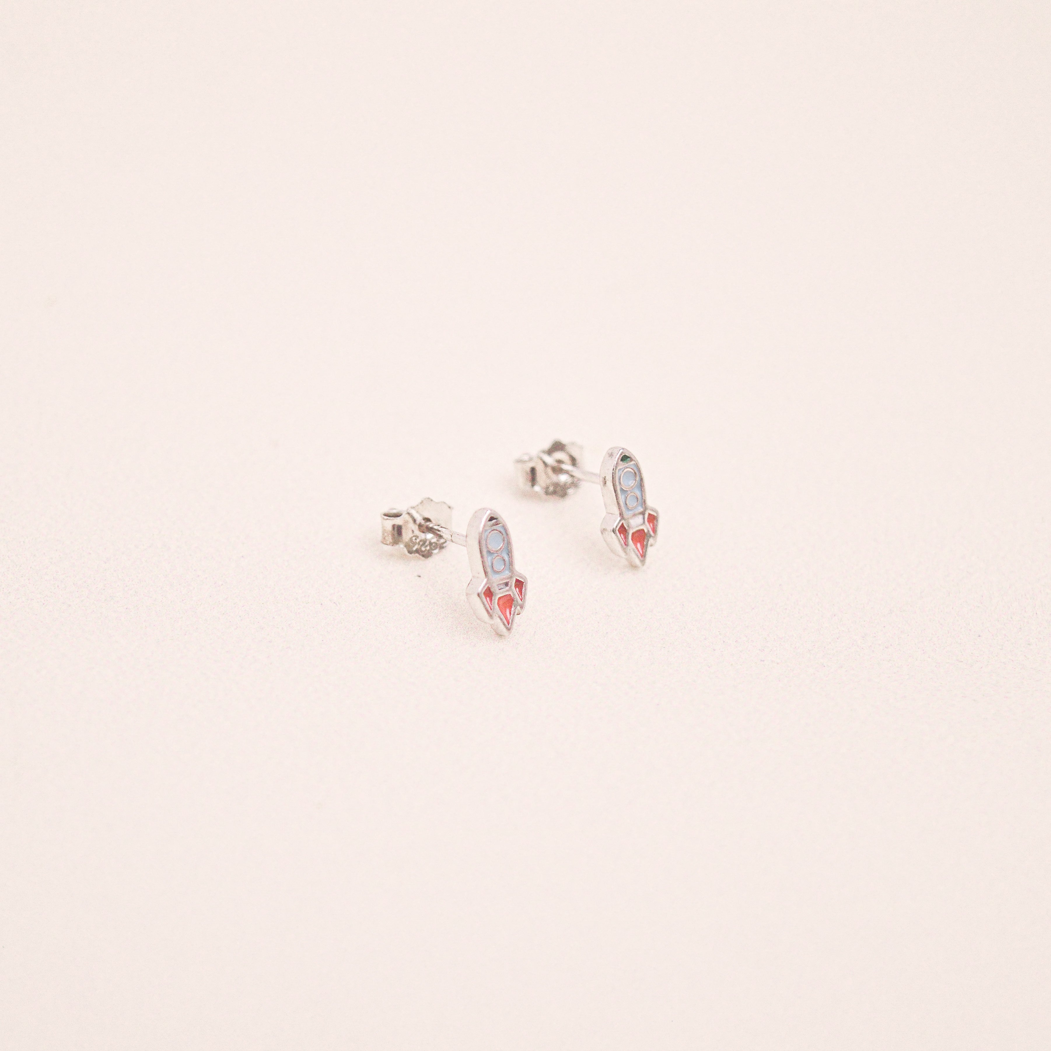 Rocket Ship Stud Earrings