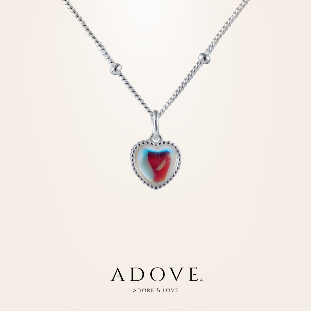 Iridescent Heart Necklace