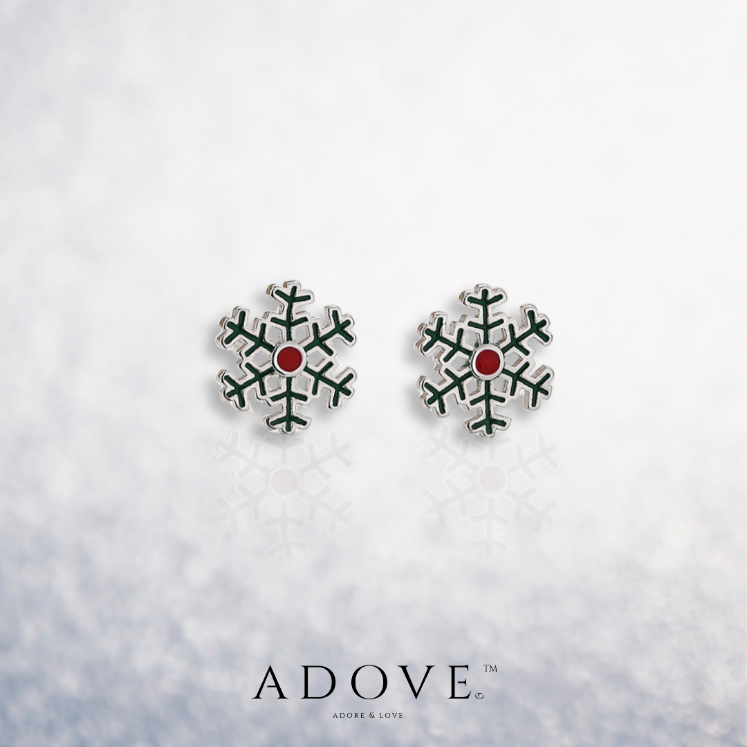 Marley Christmas Snowflake Studs Earring