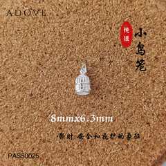 Bird Cage Charm / Pendant S925 / 925 纯银小鸟笼吊坠