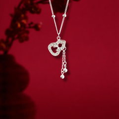 Sparkling Prosperity Gourd Necklace