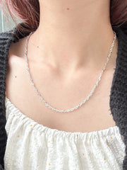 Spiral Chain Necklace 925 Silver