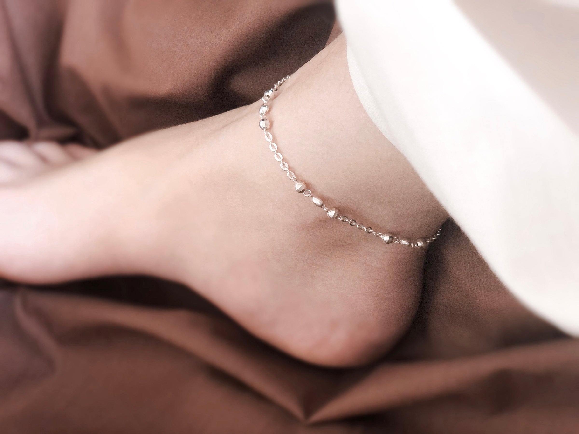 Mix Disco Beads Chain Anklet
