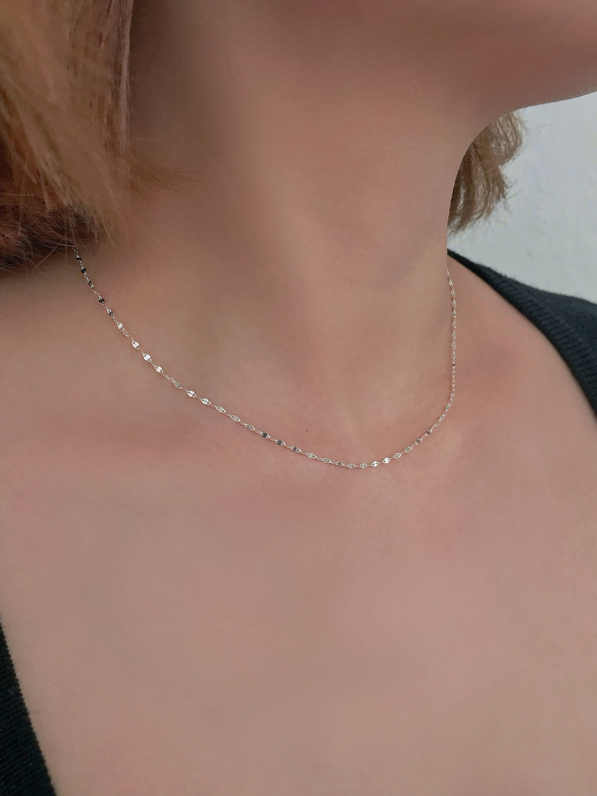 S990 Shining Leaf Chain Necklace