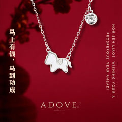 Pearl Fortune Horse Necklace