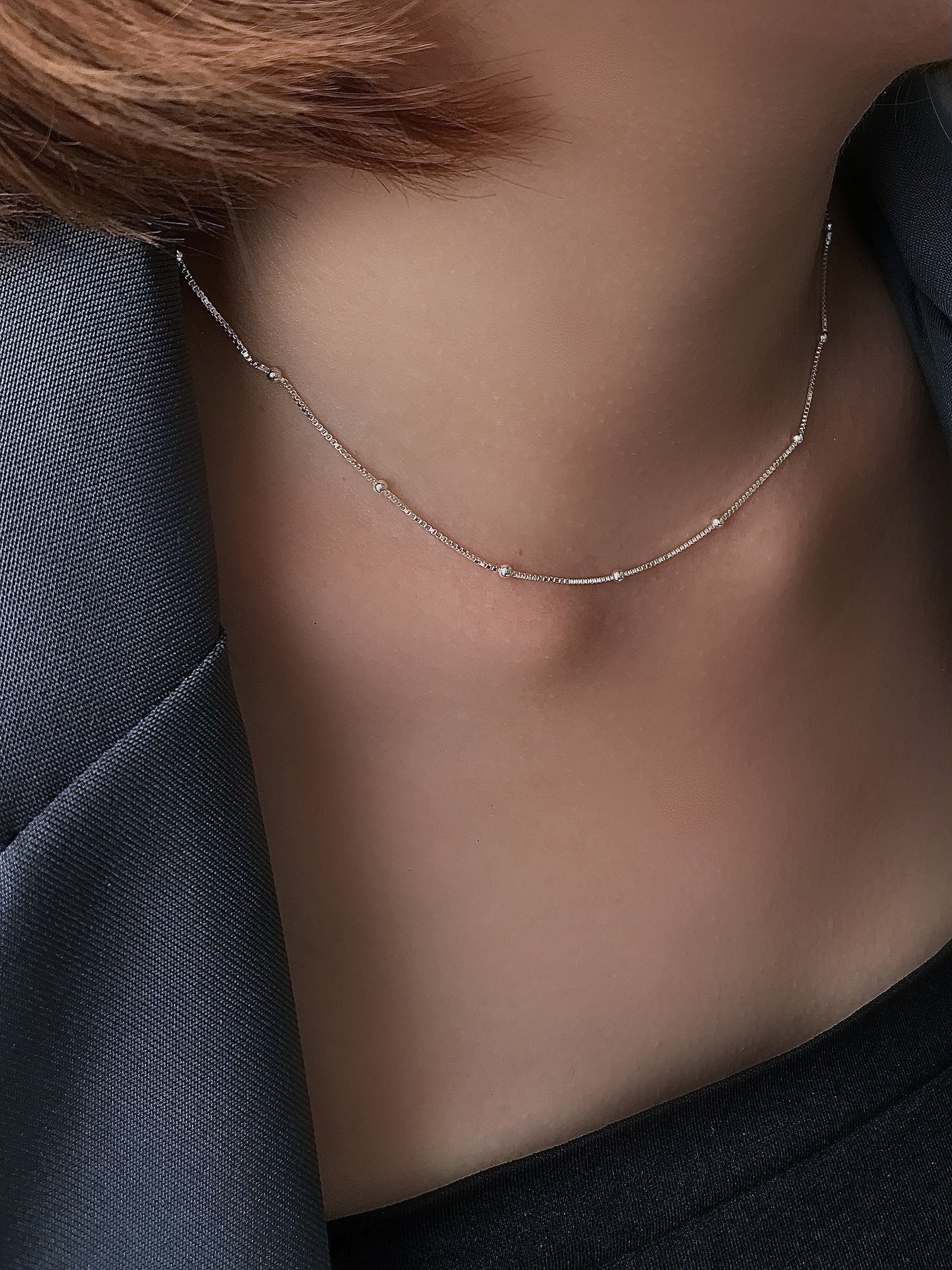 Dainty Omega Chain Necklace