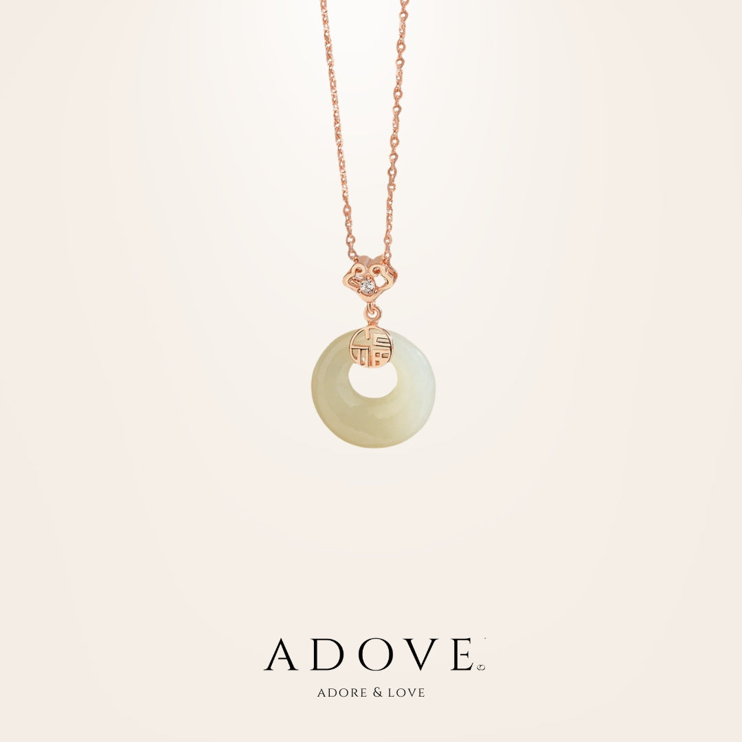 Blessed Button Jade Necklace