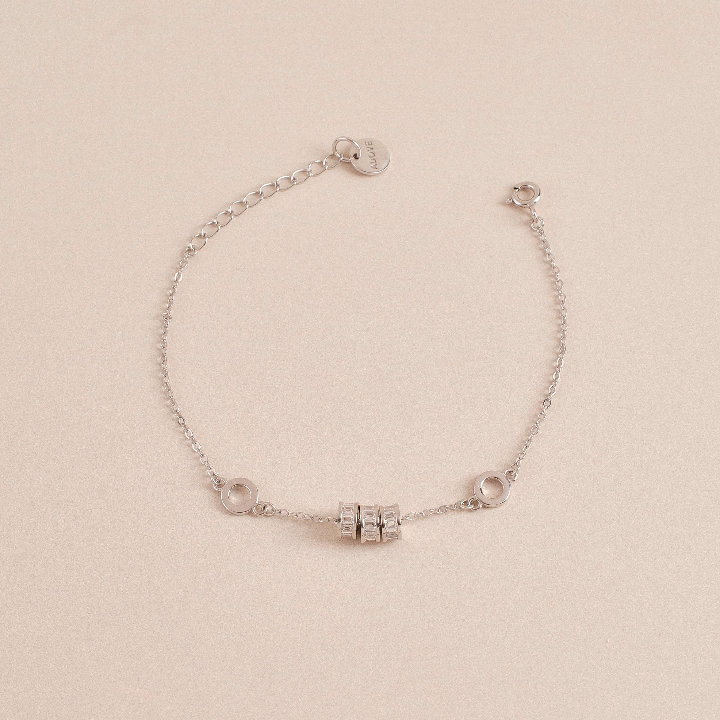 Roulante Bracelet II in White Gold Plated