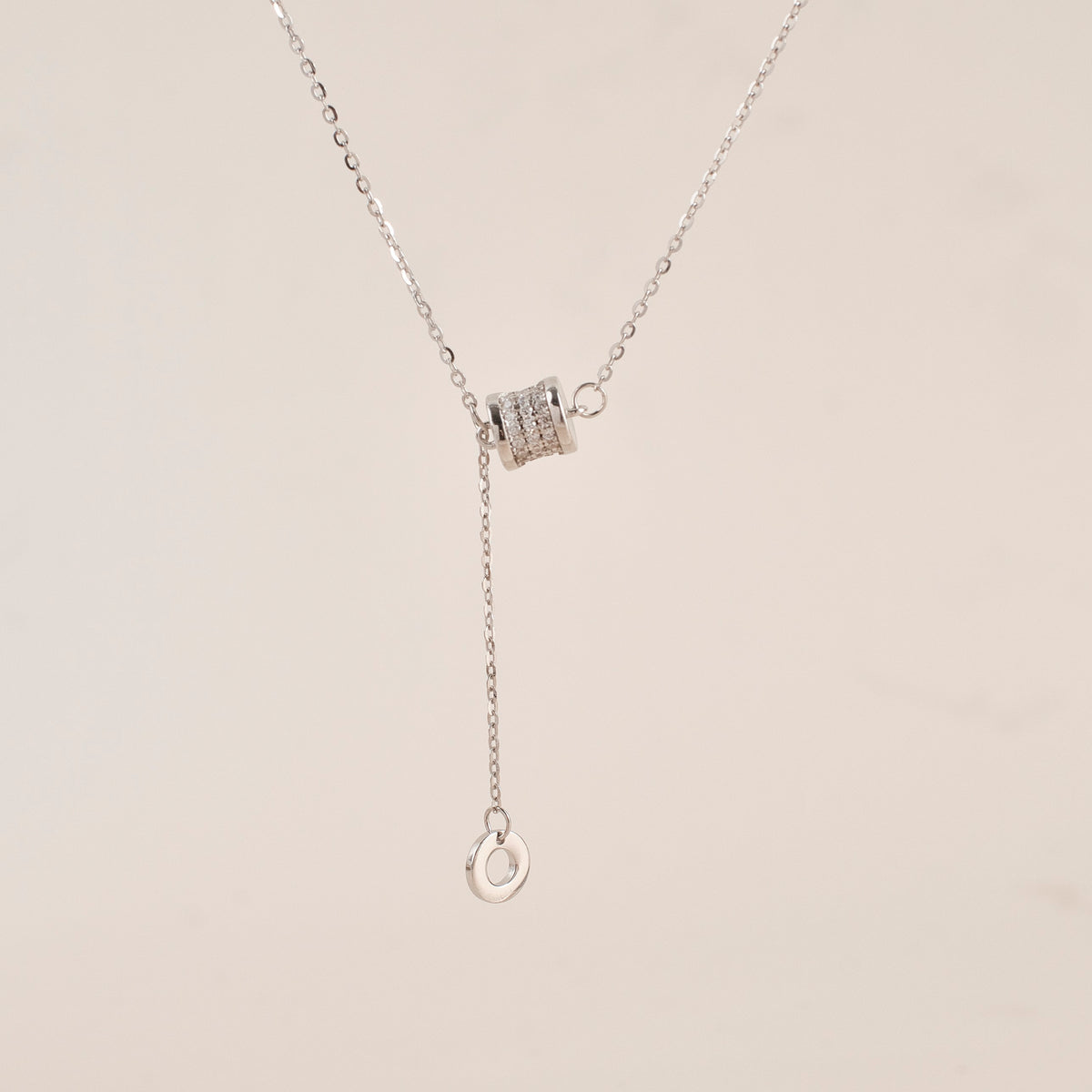 Alice Roulante Tassel Necklace (Silver & Rose Gold)