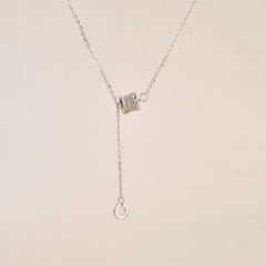 Alice Roulante Tassel Necklace (Silver & Rose Gold)