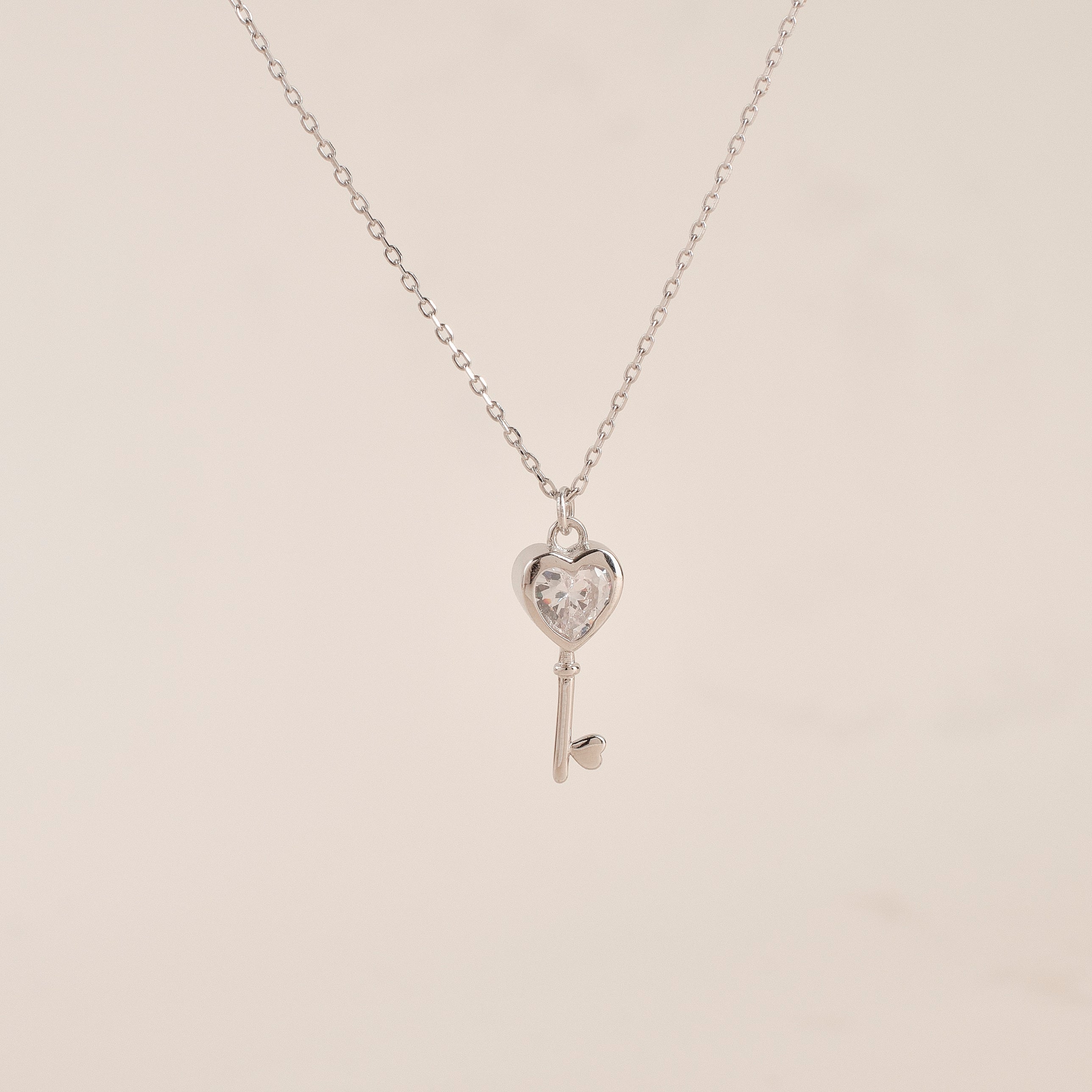 Heart Key Necklace
