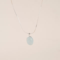 Oval Moon Stone Necklace