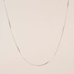 Thin Smooth Snake Chain Necklace
