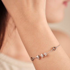 Roulante Bracelet II in White Gold Plated