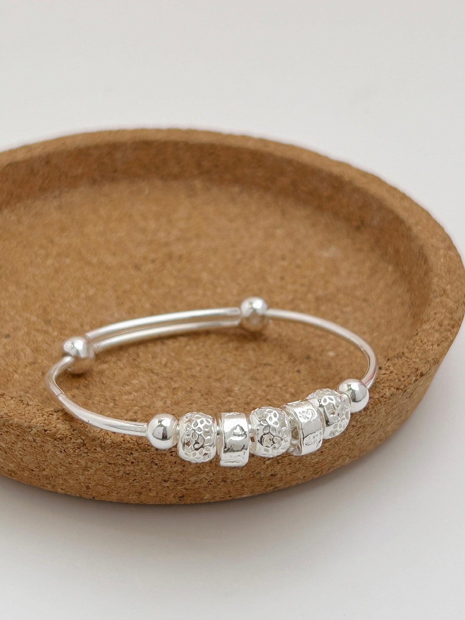 S990 Rolling Beads Baby Bangle