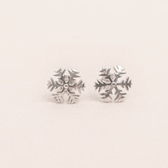 Christmas Theme Snowflake Stud Earrings
