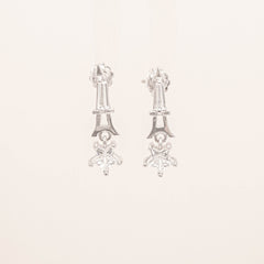 City of Love and Stars Drop Stud Earrings