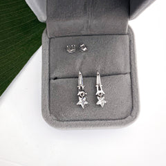 City of Love and Stars Drop Stud Earrings