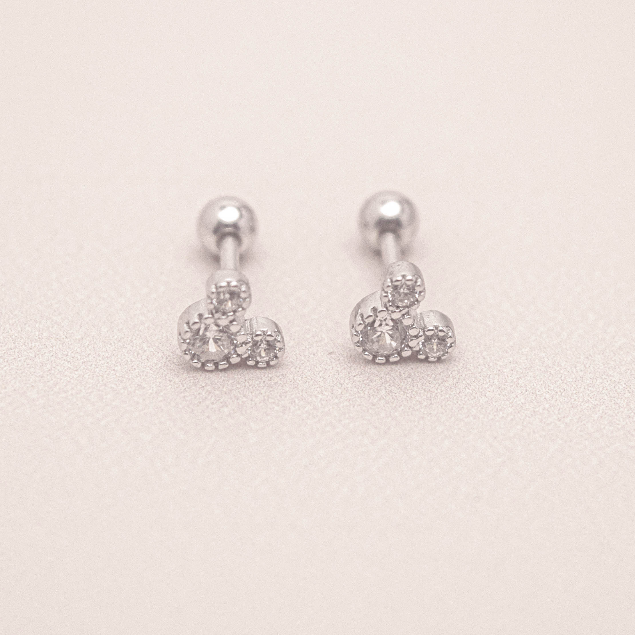 Dainty Mickey Barbell Earrings