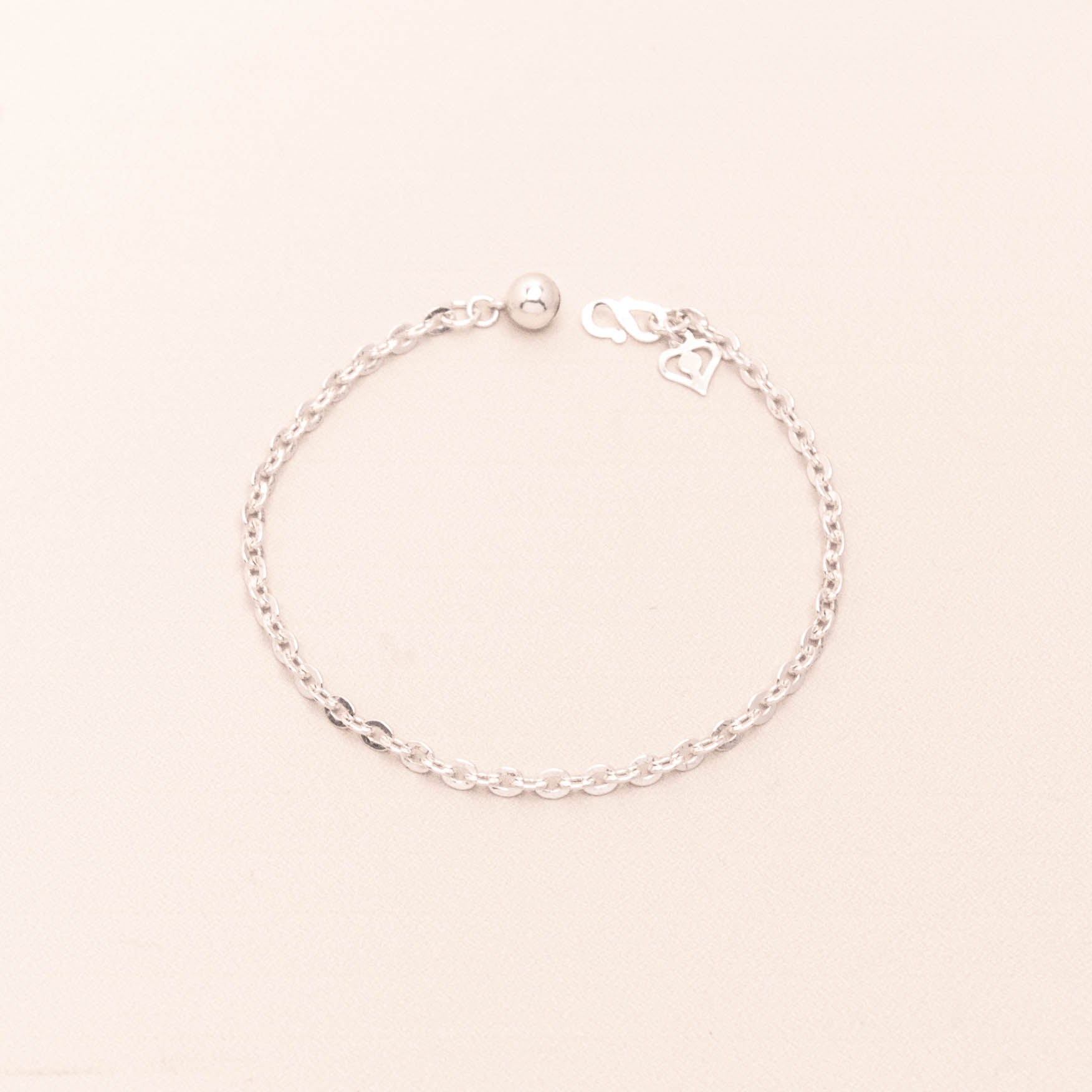 Rolo Chain Bracelet Pure Silver 925 & Silver 990