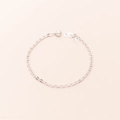 Rolo Chain Bracelet Pure Silver 925 & Silver 990