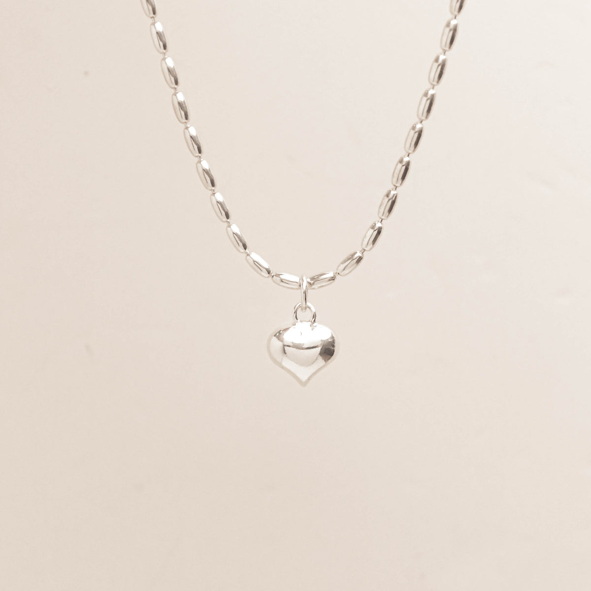 Hazel Solid Heart Necklace