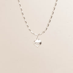 Hazel Solid Heart Necklace