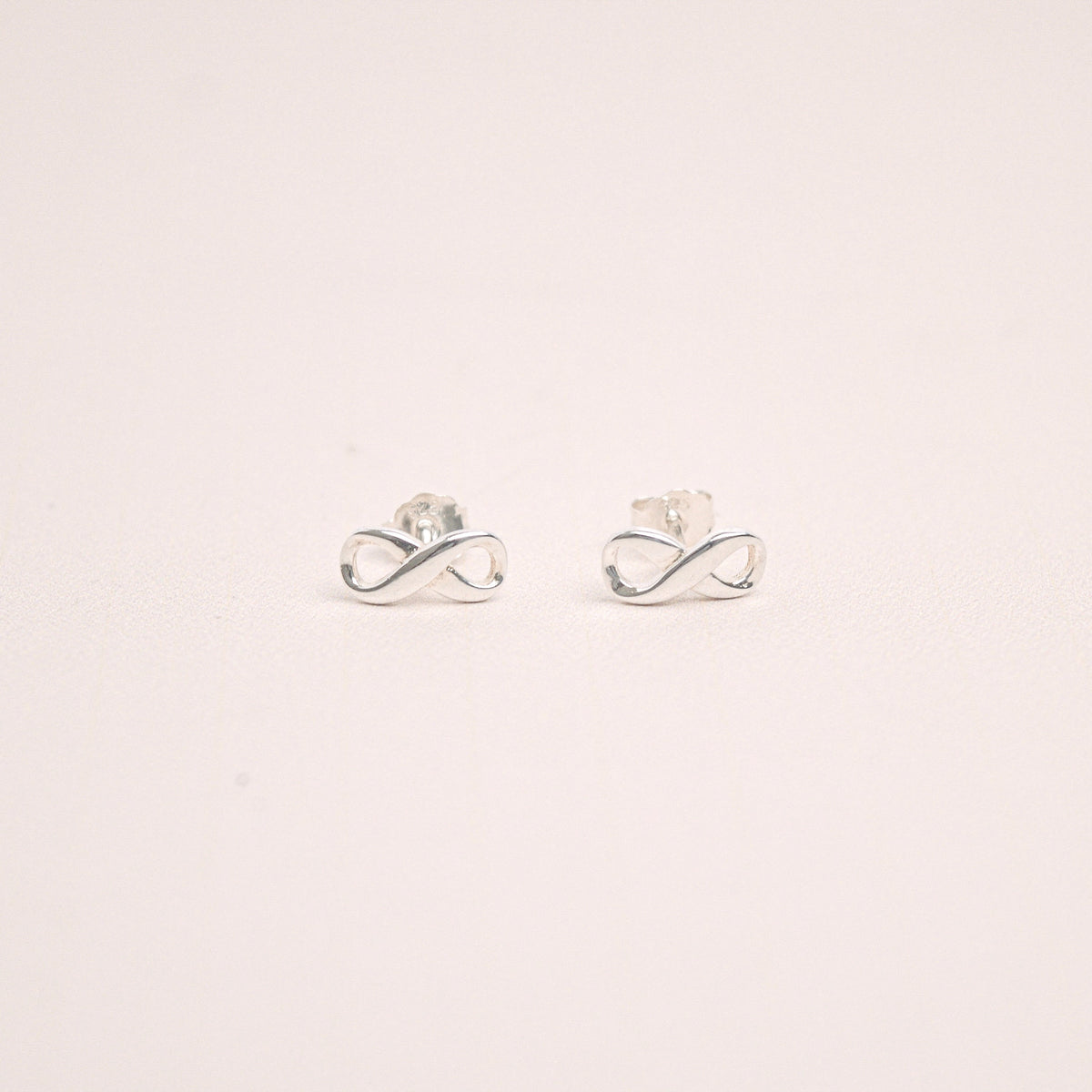 Plain Infinity Stud Earrings