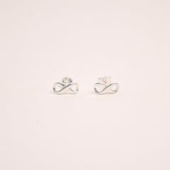 Plain Infinity Stud Earrings