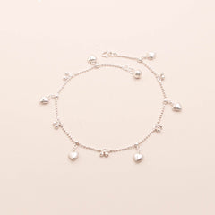 Dainty Hearts Anklet