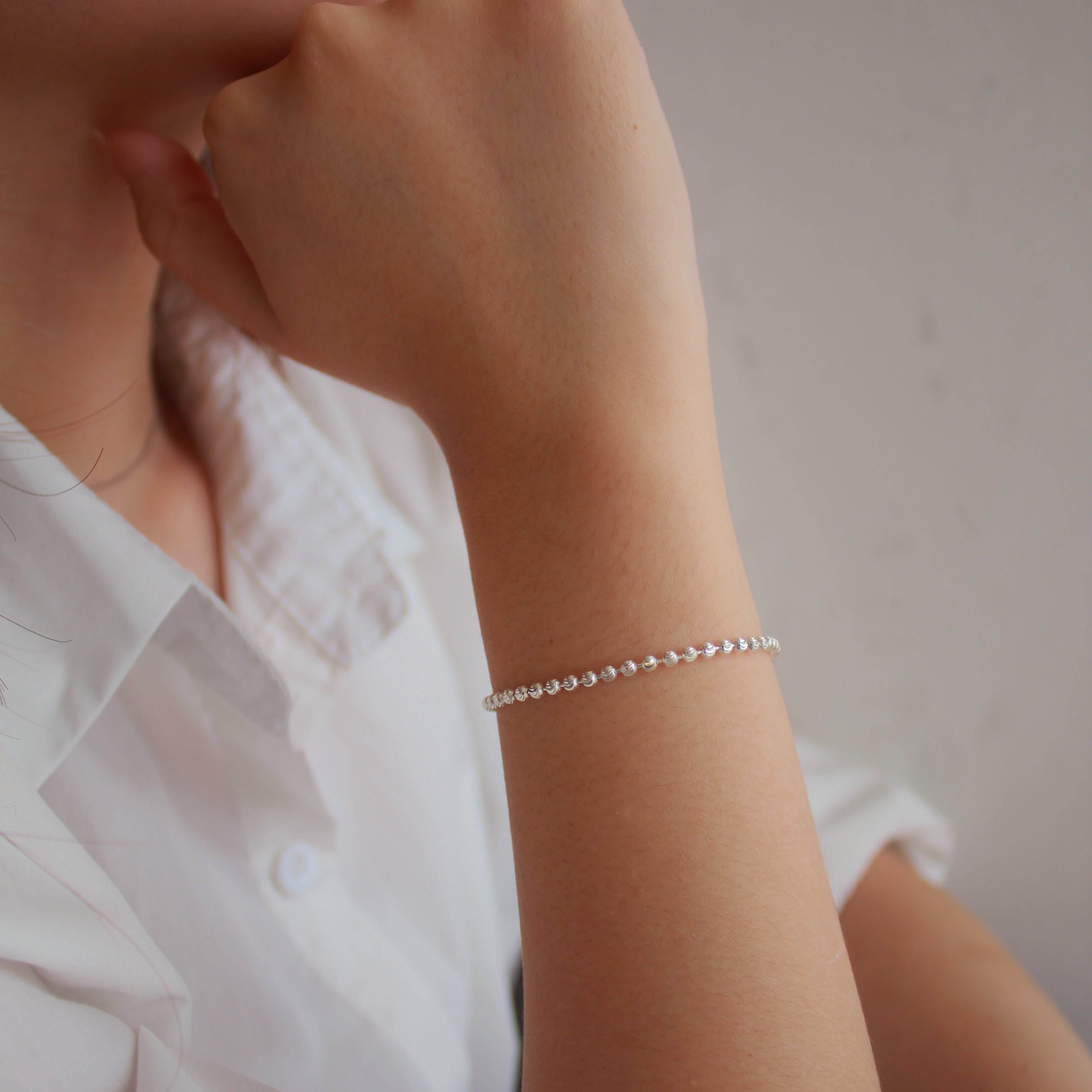 Diamond Cut Beads Bracelet S925 (Promo)