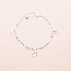 Diamond Cut Kitty Bracelet