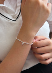 Diamond Cut Kitty Bracelet