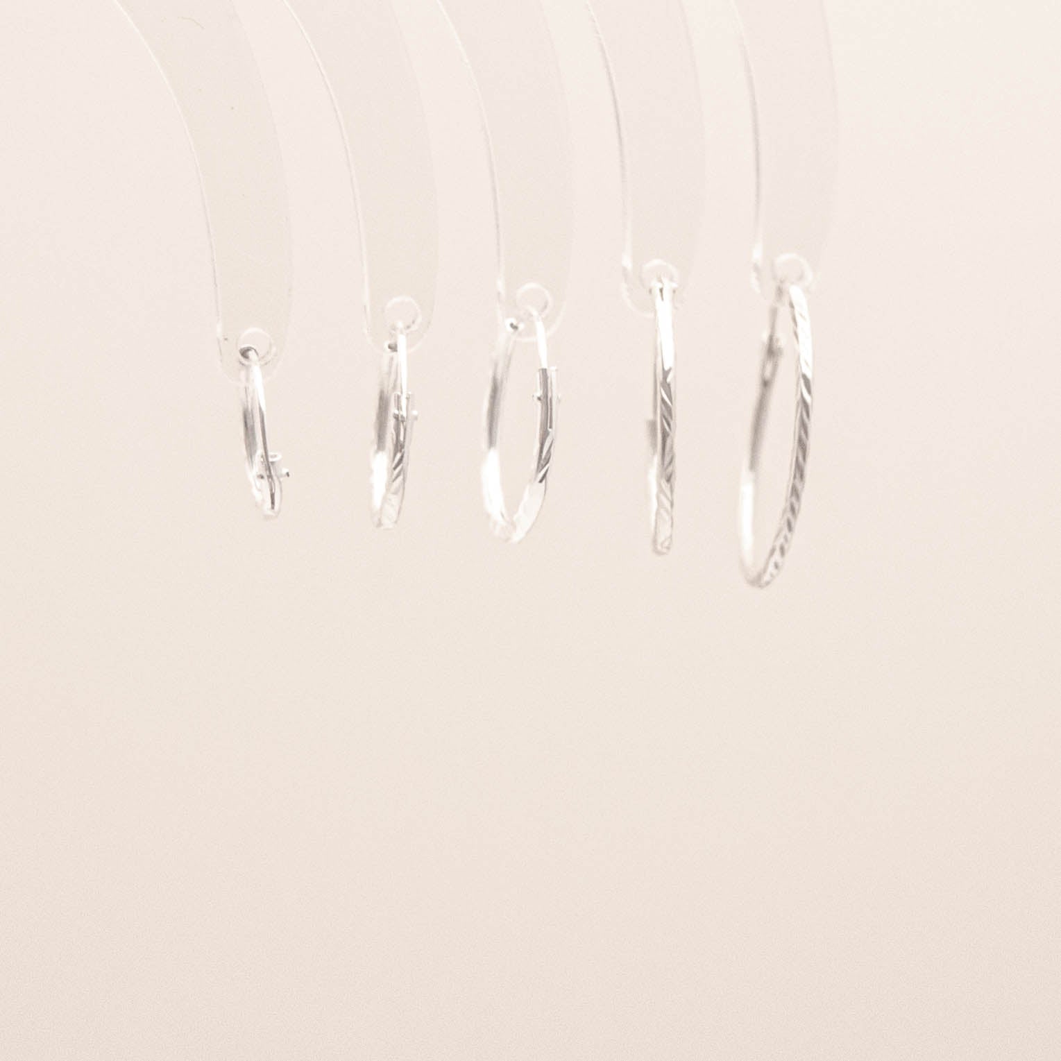 Diamond Cuts Hoop Earrings