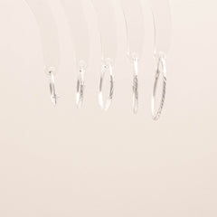 Diamond Cuts Hoop Earrings