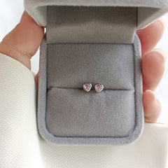 Heart Screw Stud Earrings