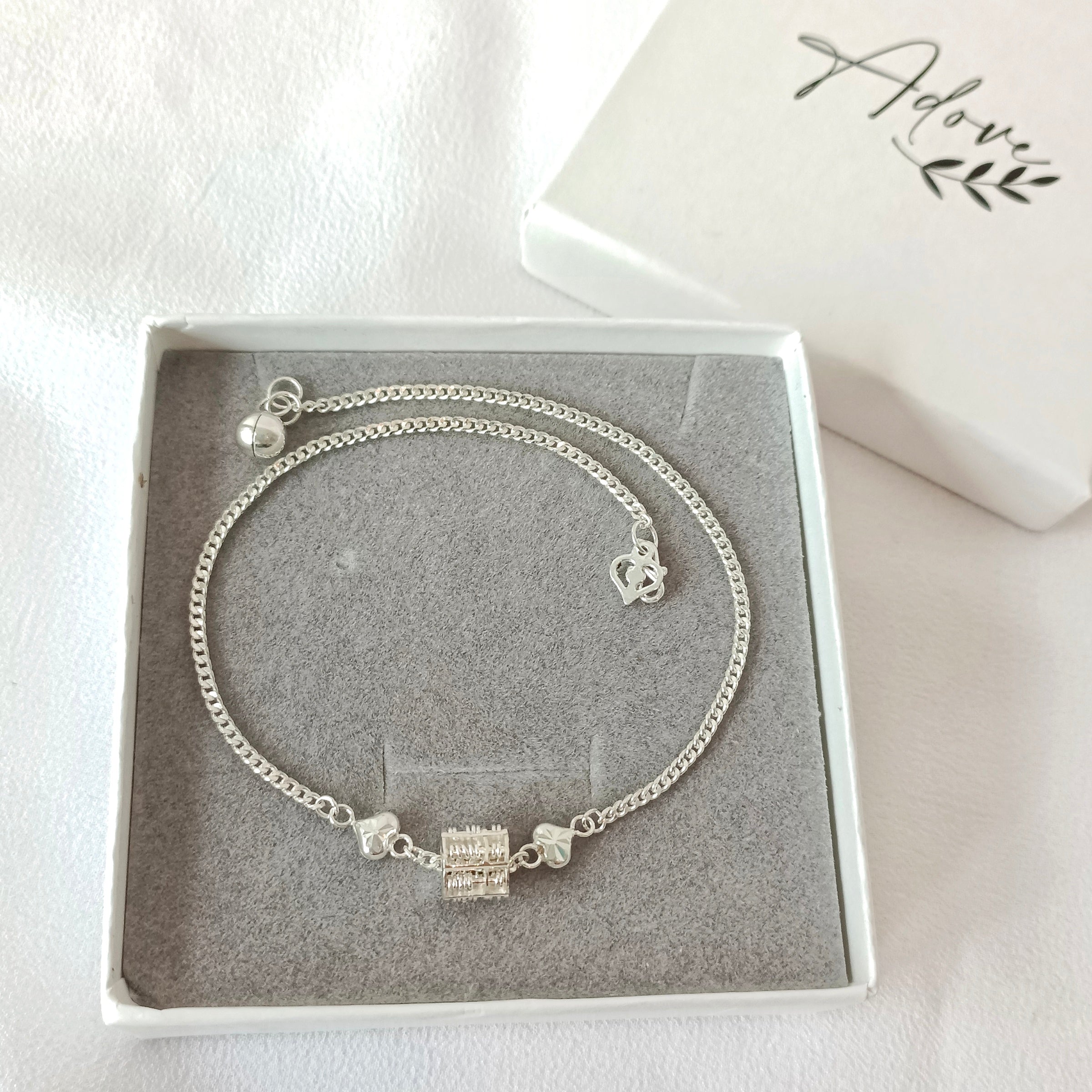Hearts Abacus Anklet