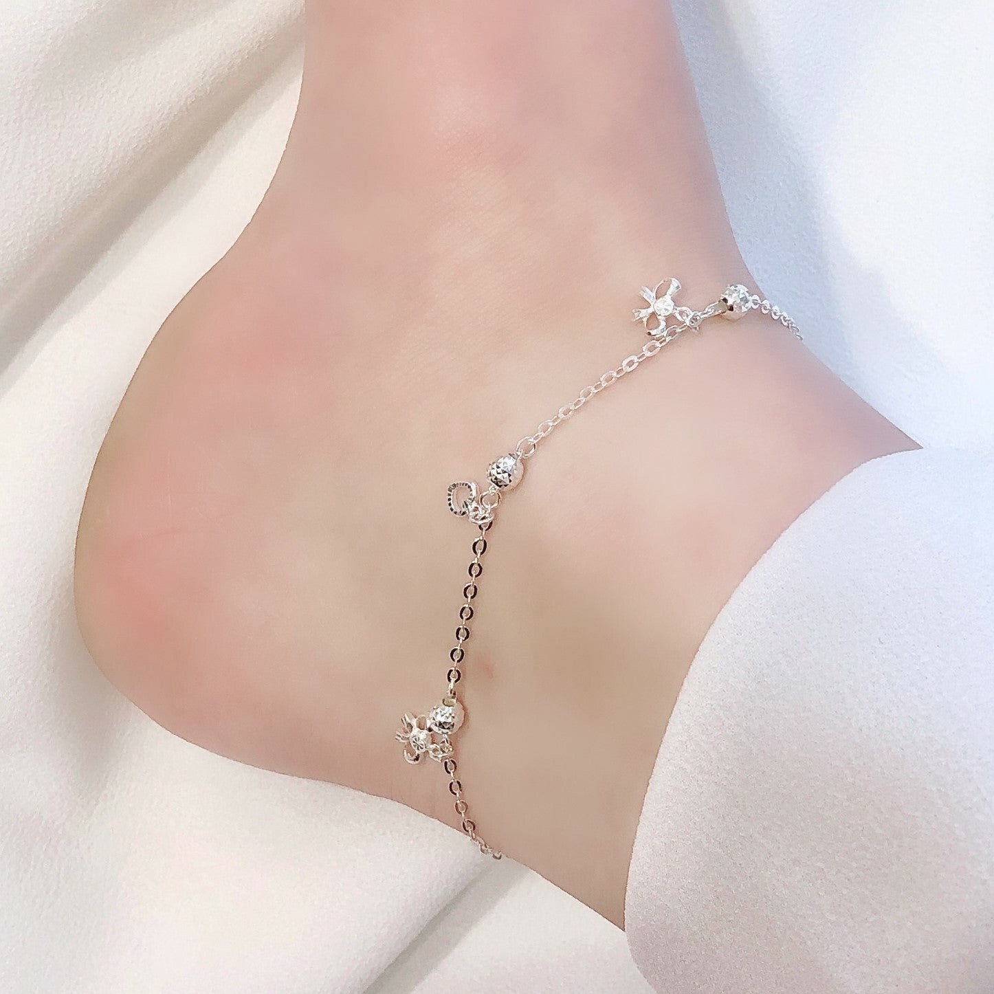 Hearts and Ribbons Anklet