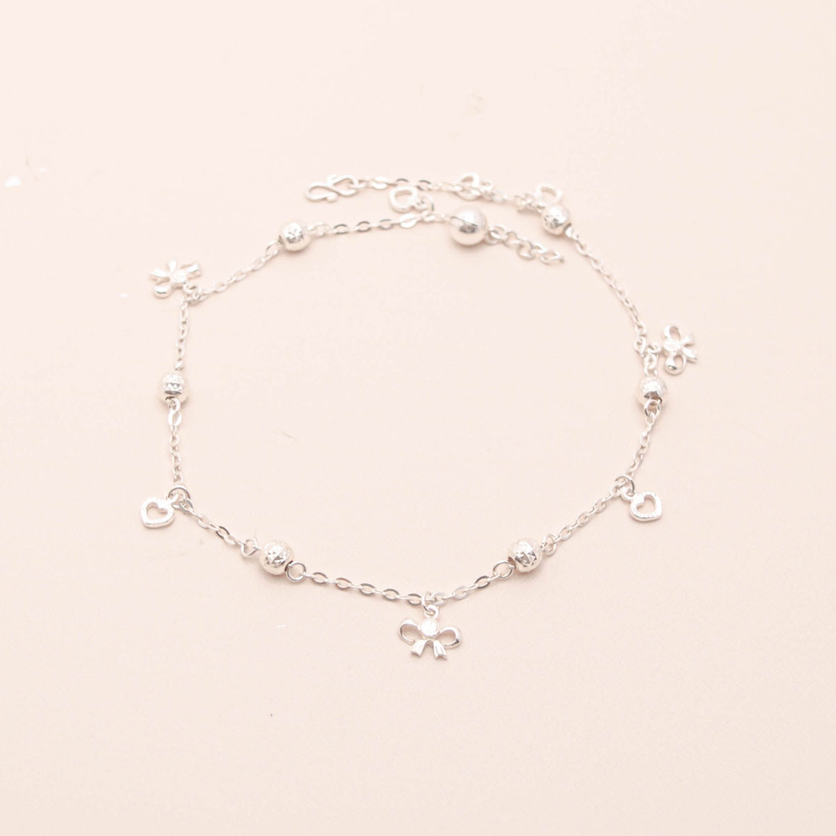 Hearts and Ribbons Anklet