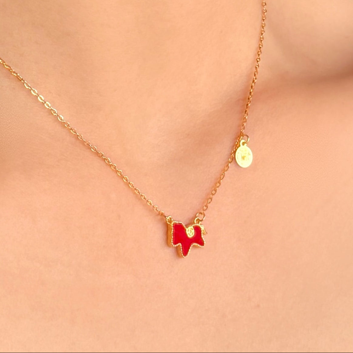 Victory Flame Horse Necklace