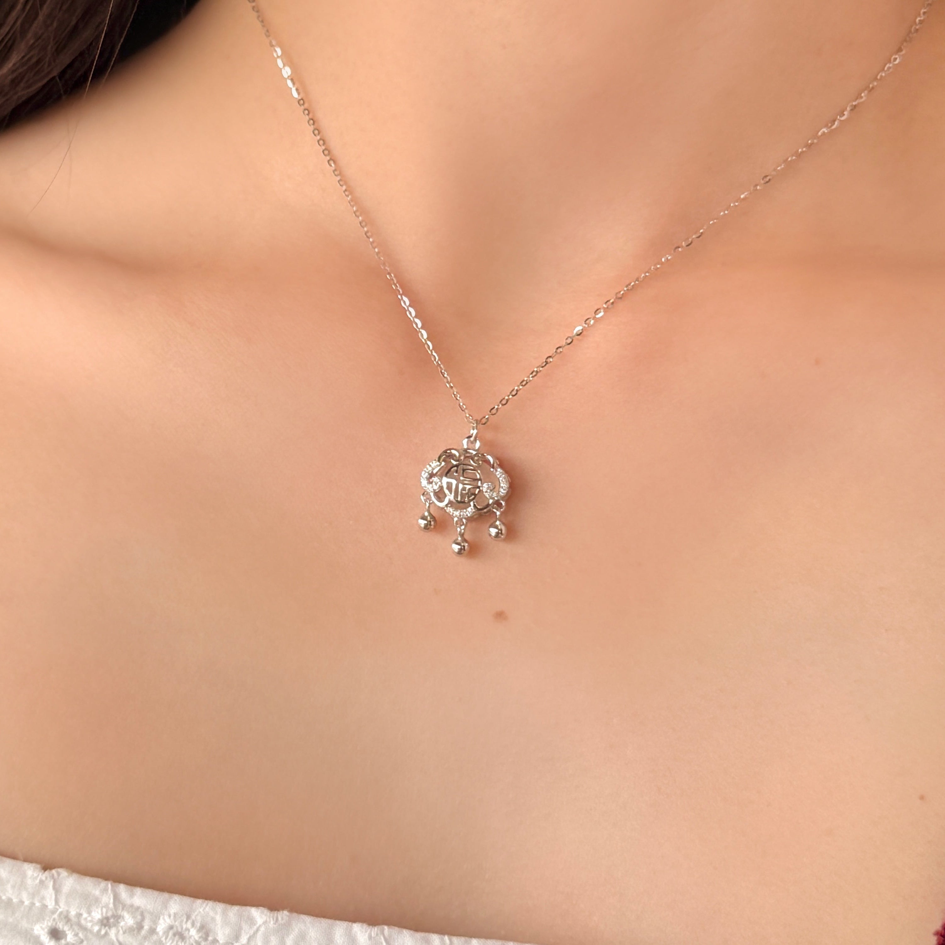 Fia White Jade Necklace