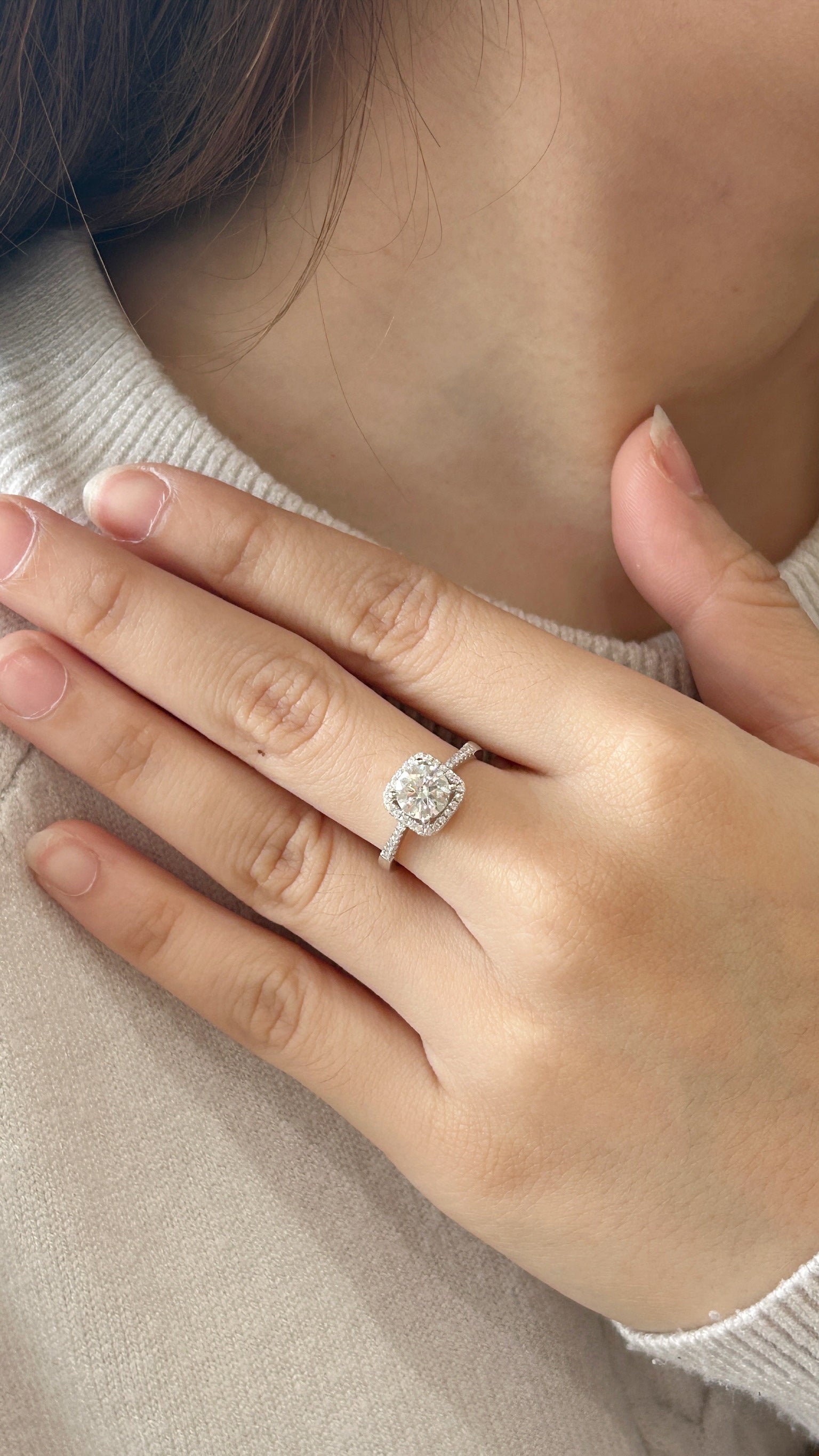 Lumina Moissanite Ring