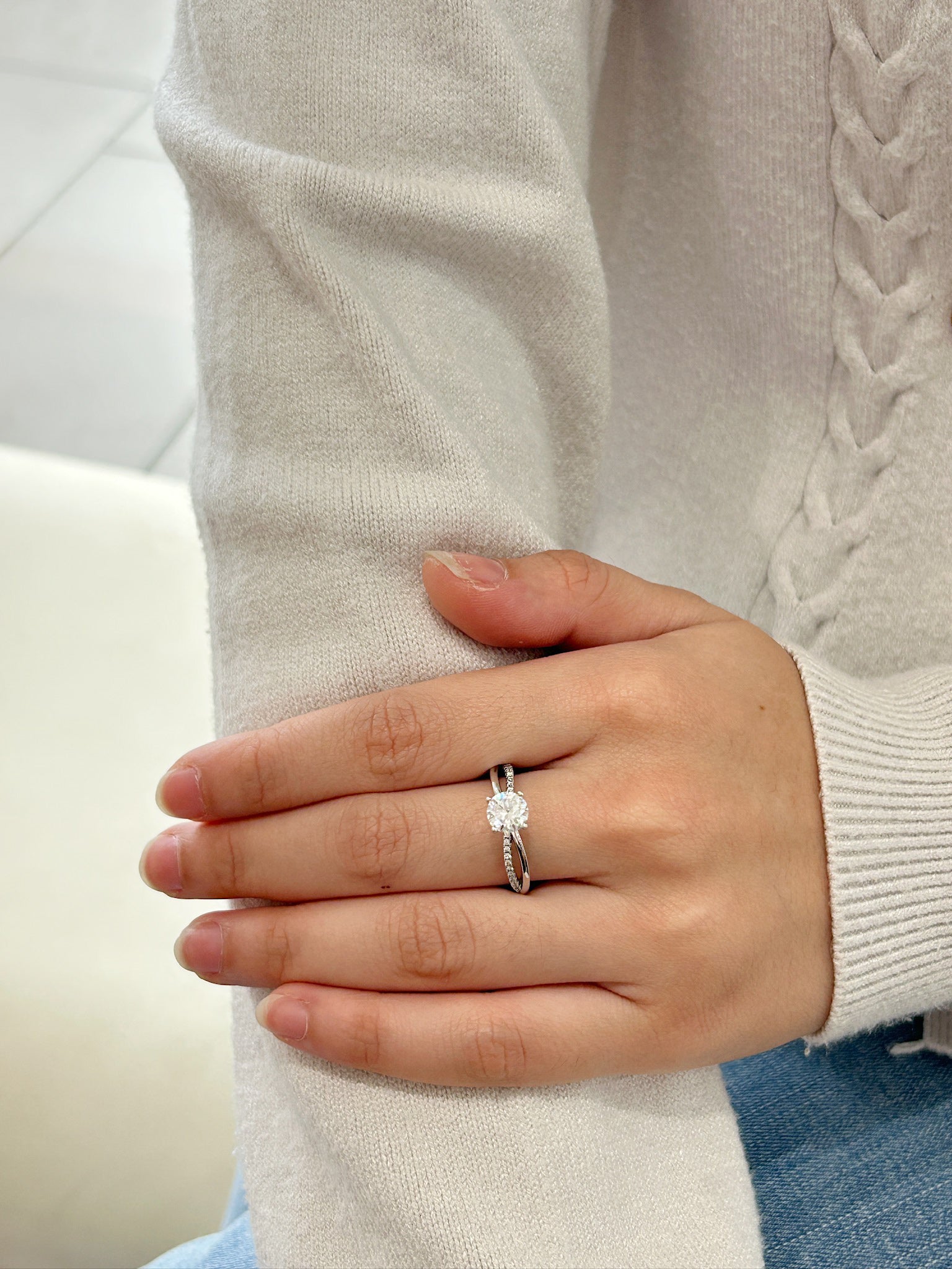 Elysia Moissanite Ring