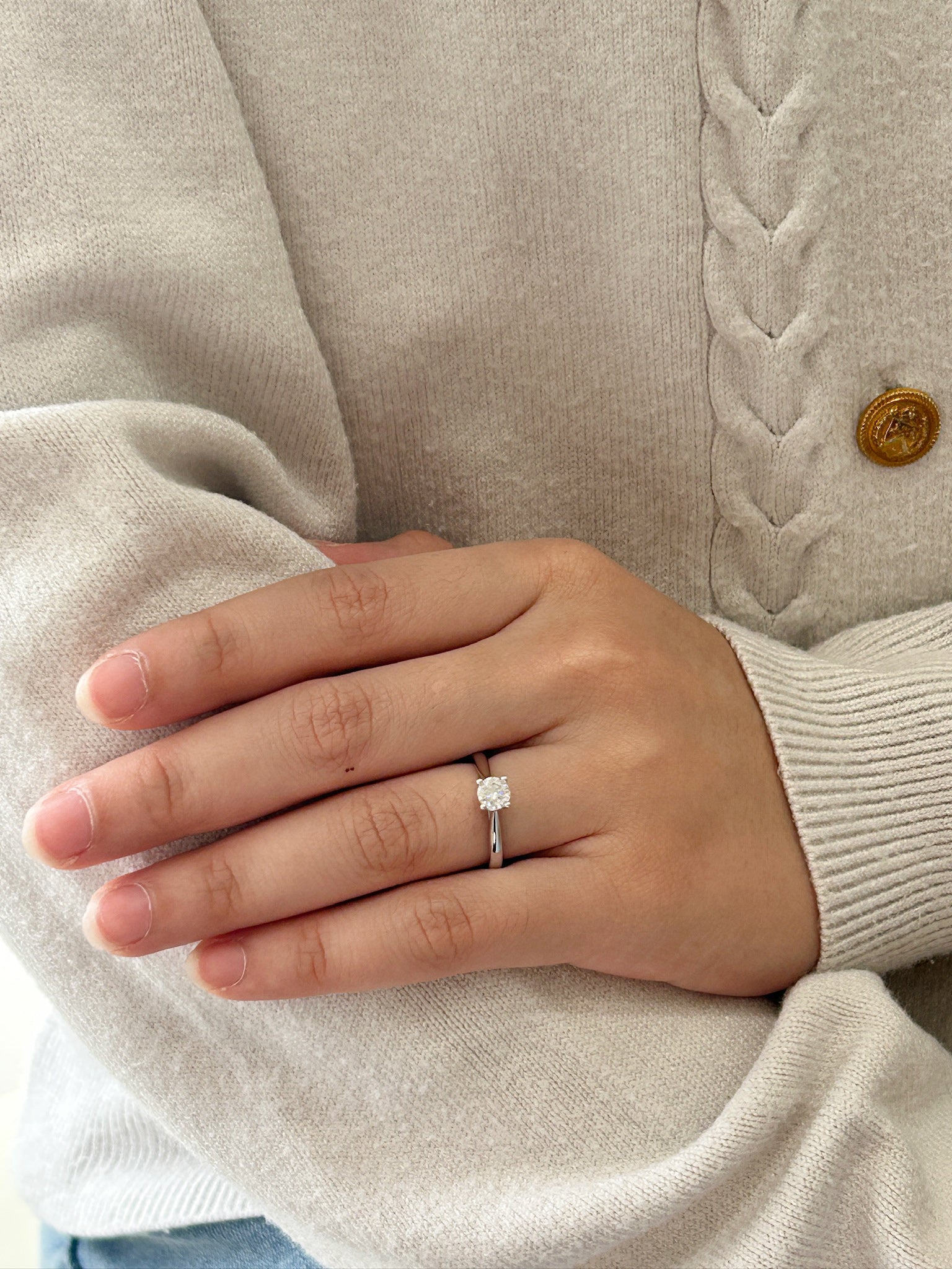 Aurielle Moissanite Ring