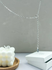 Clover Necklace in 18K White Gold Plated