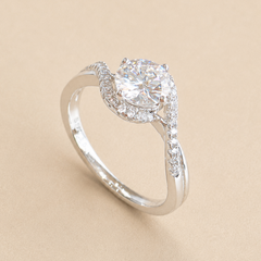 Aster Moissanite Ring
